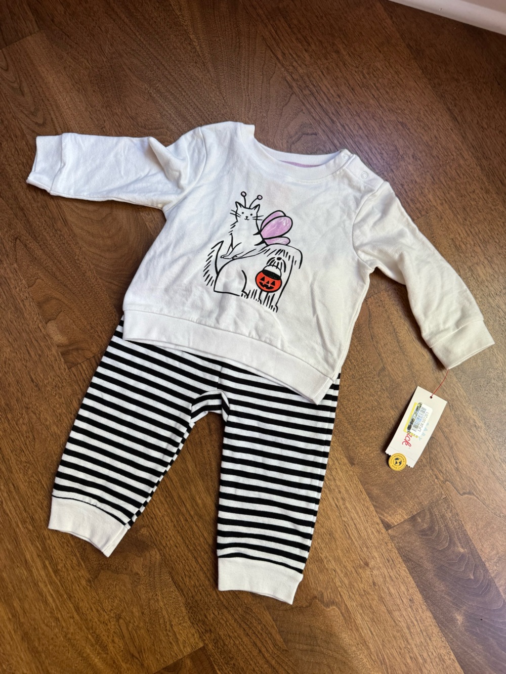Cat & Jack Baby Tee with Orange Print